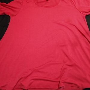 LuLaRoe 3XL rose pink short sleeve high low shirt